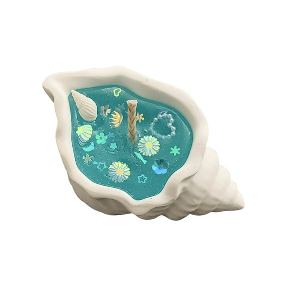 Bdday Birthday Decorations Natural Candles Conch Soy Wax Gel Candle with Essential Oil Decorative Candles Therapeutic Candles for Women Meditation Stress Entryway Decor