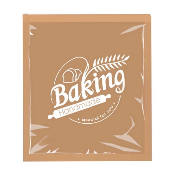 Bdday Bread Sack Sandwich Packaging Oil-Proof Paper Bag Transparent Kraft Paper Food Packaging Sack