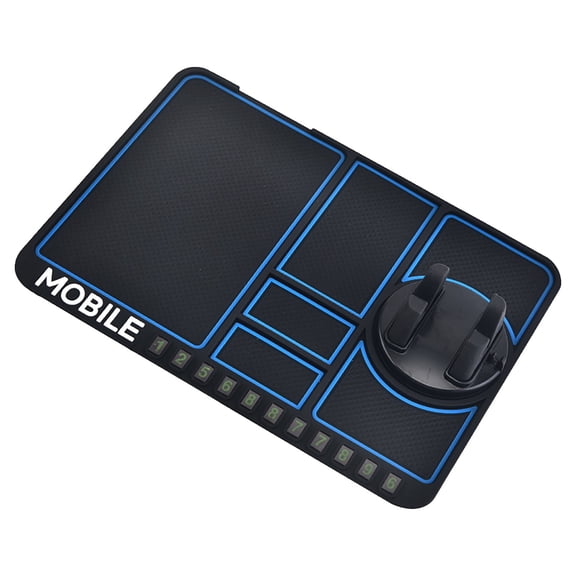 Bdday Car Mounted Mobile Phone Stand Non-slip Pad Multifunctional Instrument Panel Support Navigation Rack Universal Storage Pad