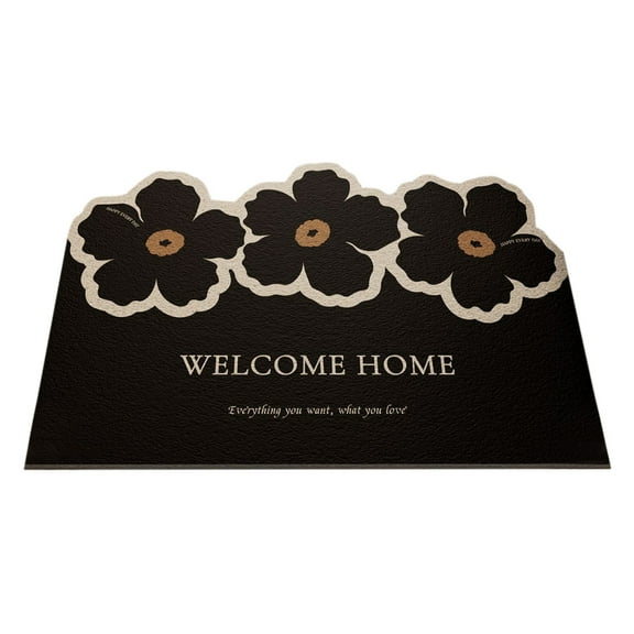 Bdday Carpet Pad Premium Silk Circle Mat for Home Entryway Non-Slip Wear-Abrasion Customizable Trim Dirt Mud Scraper Doormat Floor Mats for Cars