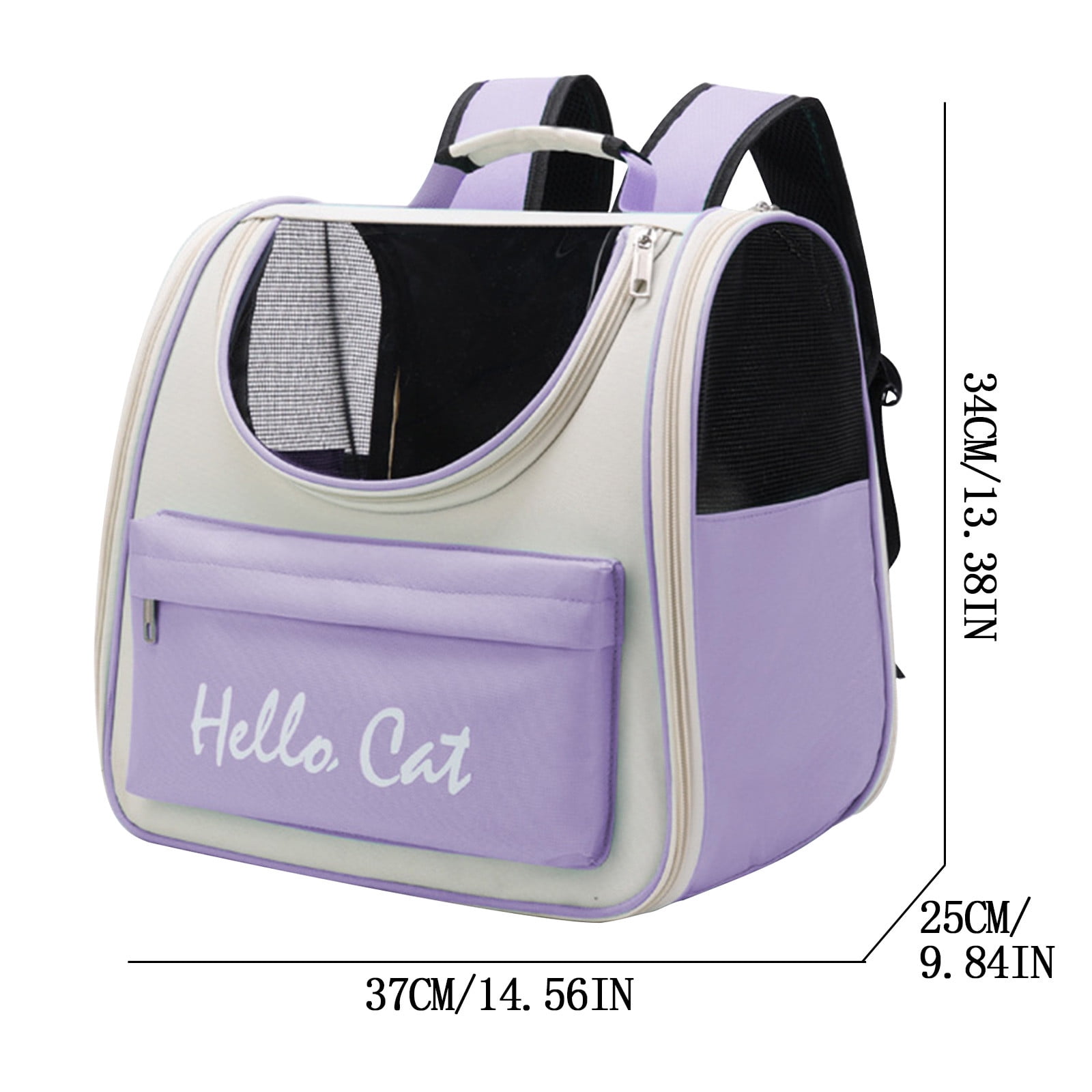 Bdday Cat Backpack Carrier, Breathable Cat Carrier Large Space Bubble Pet Backpack for Kitty Small Dog Up To 15lbs, Transparent & Foldable Pet Carrier for Travel Hiking