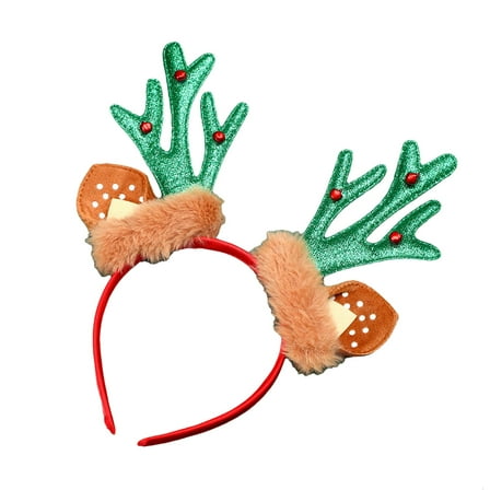 Bdday Christmas Ornaments Children's Antler Headband Creatives Antler Fabric Head Buckle Kindergarten Gift Christmas Decorations for Home