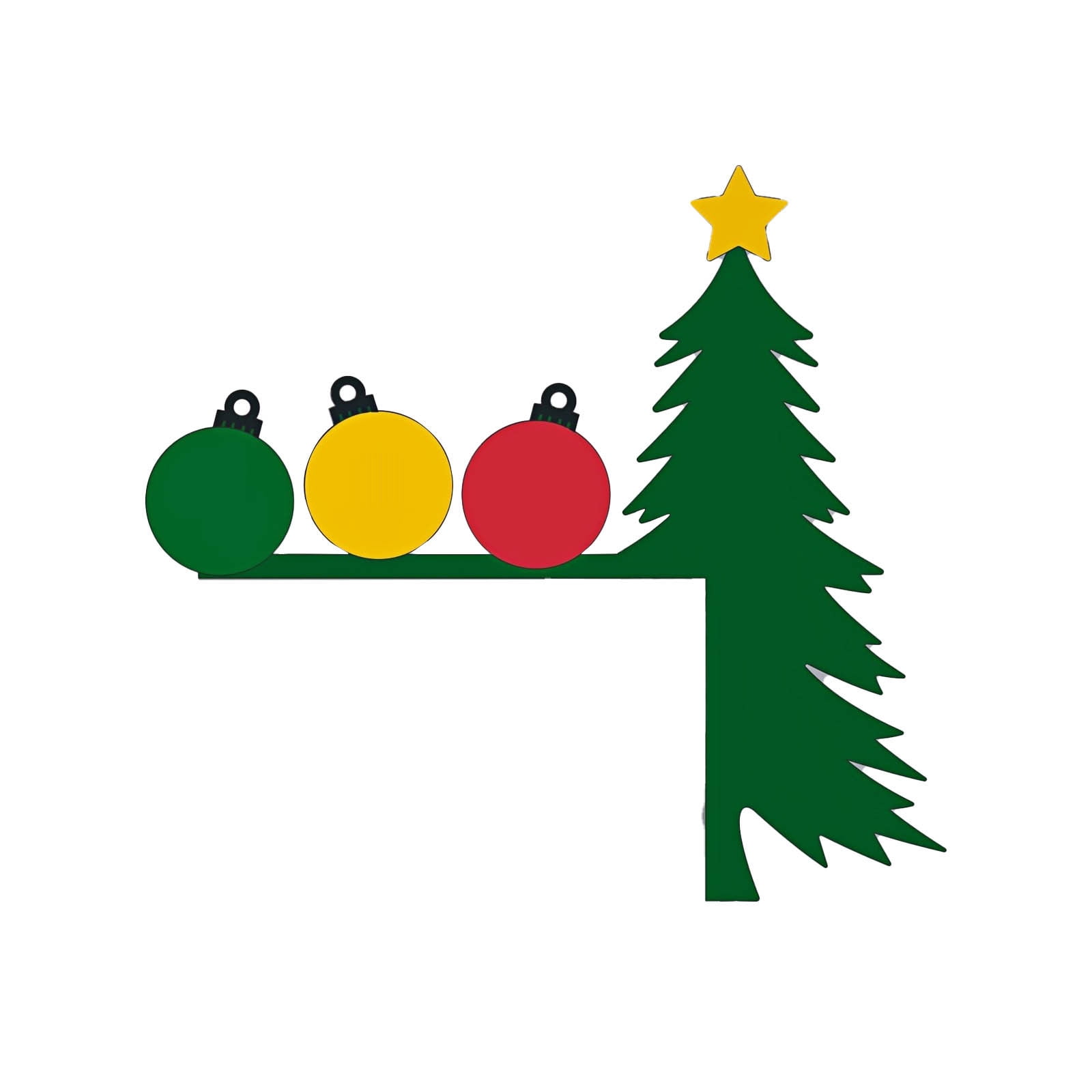 Bdday Christmas Wooden Door Frame Corner Decoration Door Corner Festive