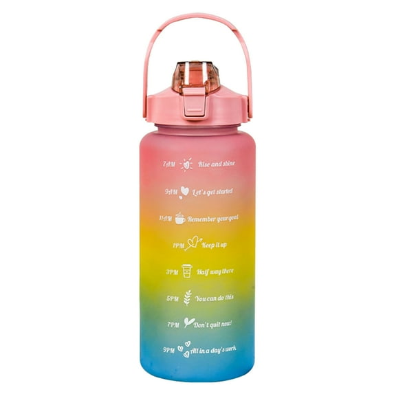 Bdday Circle Water Bottle Universal Fitness and Sports Water Bottle for Men and Women Cycling Plastic Cup Water Bottle with Handle