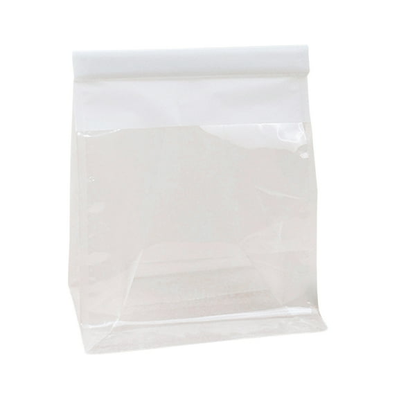 Bdday Clear Storage Bins Bread Bag Rolled Bag Portable Food Bag Food Packaging Wire Rolled Sliced Bread Bag Wire Ziplock Bag Baked Home Travel Food Bag Lightweight and Easy To Carry Rice Container