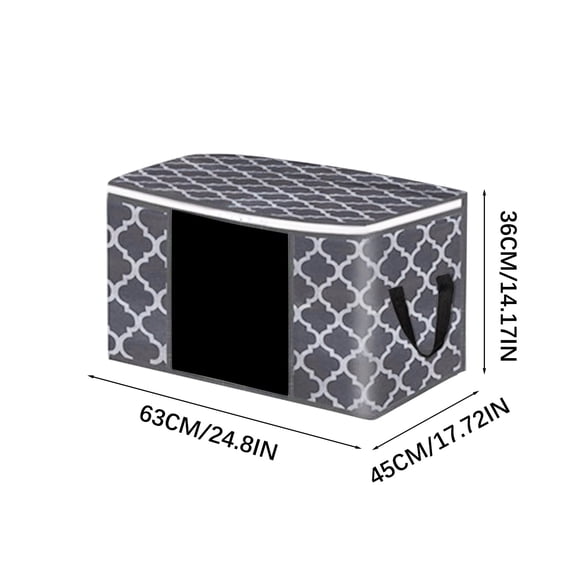 Bdday Clothes Storage Organizer Bins, Stackable Storage Bins-Foldable Oxford Cloth Steel Frame Storage Box for Clothing Storage Reinforced Handles