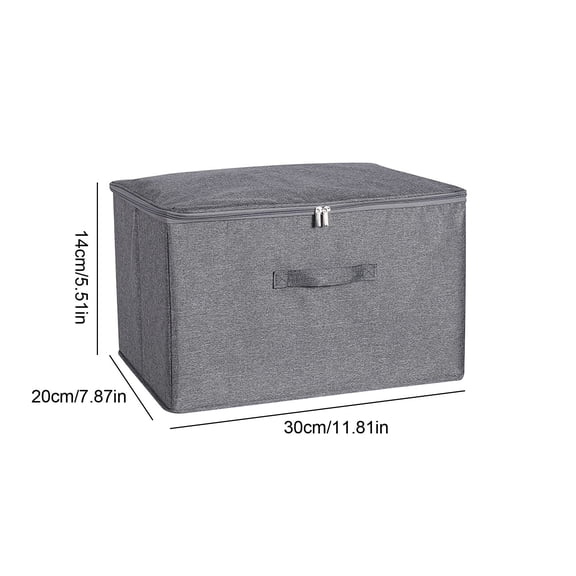 Bdday Clothing Storage Cationic Soft Lid Storage Box for Household Folding Clothing Quilt Sorting Storage Box Under Cabinet Storage