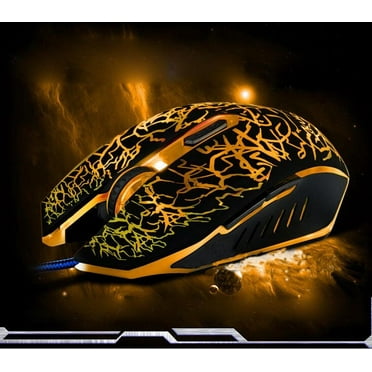 Bdday Colorful Backlight 4000DPI Optical Wired Gaming Mouse Mice