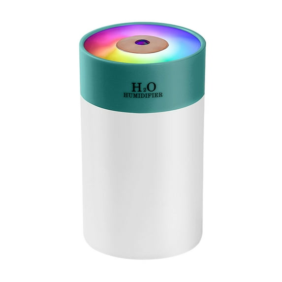 Bdday Colorful Cool Mini Humidifier, Usb Personal Desktop Humidifier for Car, Office Room, Bedroom,Etc. Auto Shut-Off, 2 Mist Modes, Super Quiet.