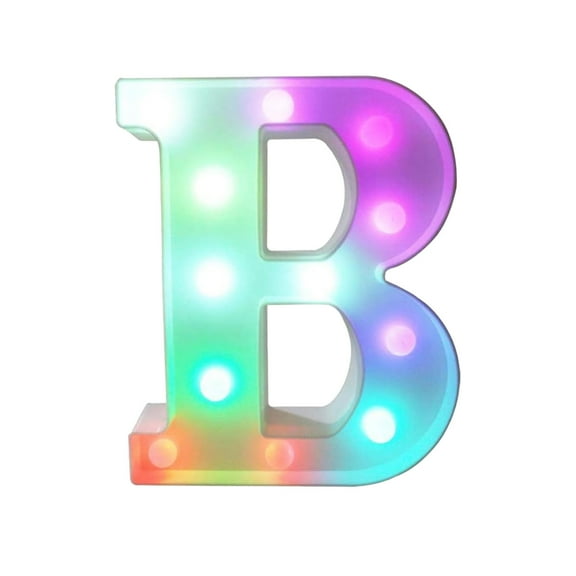 Bdday Colorful Light Up Letters Led Letter Lights with Remote 18 Colors Letters with Lights for Wedding Birthday Party Lamp Christmas Home Bar Decoration - Diamond Design Battery Powered
