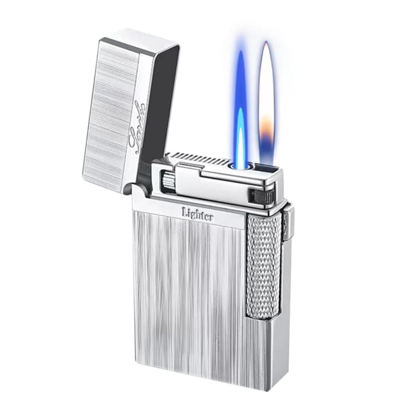 Bdday Crater Clear Light Inclined Fire Open Flame Wheel Lighter Inflatable Point Pipe Lighter