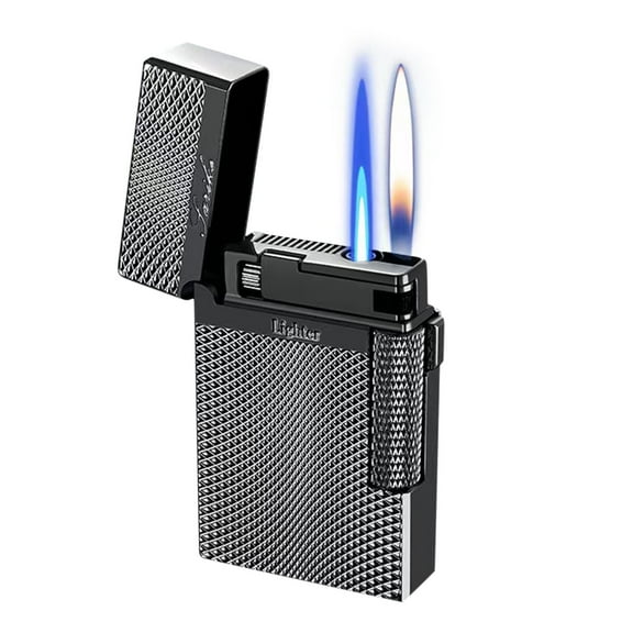 Bdday Crater Clear Light Inclined Fire Open Flame Wheel Lighter Inflatable Point Pipe Lighter