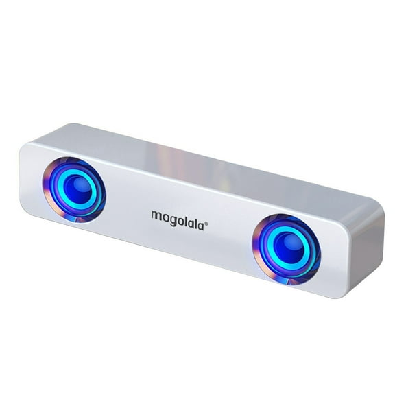 Bdday Desktop Compact USB Powered Wired Multimedia Mini Stereo Sound Bar 3.5mm Audio Jacks