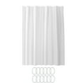 thumbnail image 1 of Bdday Door Hooks Solid Color Shower with 12 Hook Curtain Non-Punching Water Proof and Partition Curtain Solid Color Thickened Shower Curtain 1.8x2m Hangers for Dorm, 1 of 6