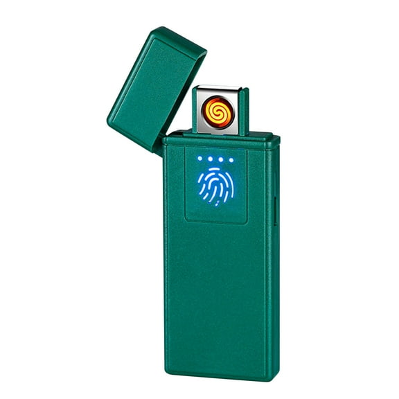Bdday Double-sided Tungsten Lighter Thin Sensitive Charging USB Portable Compact Lighter