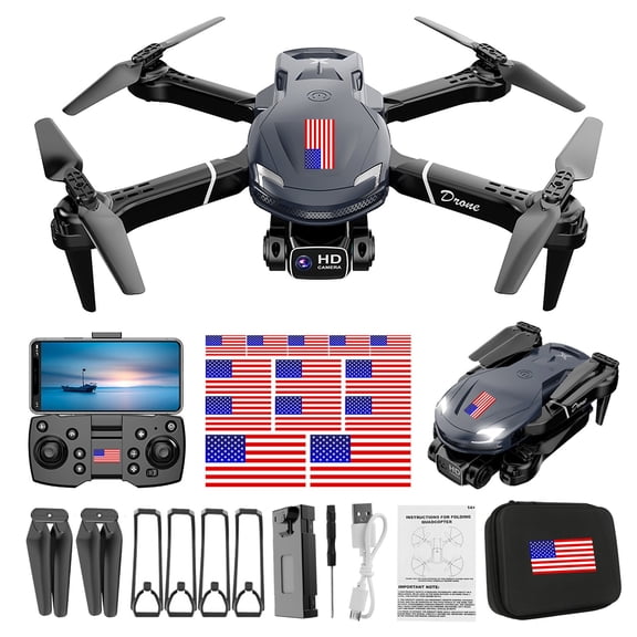 Bdday Drone With Dual 4K HD Camera Remote Control Toys Gifts For Boys Girls With Altitude Hold Headless Mode
