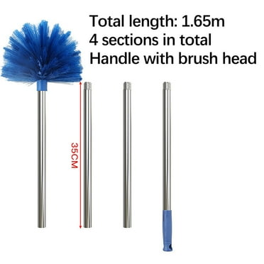 Bdday Duster with Extension Pole(Stainless Steel) 30 To 100'', with Bendable Head, Extendable Long Duster for Cleaning Ceiling Fan, High Ceiling, Keyboard, Furniture Cars