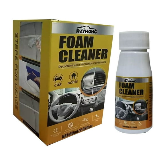Bdday Fabric Cleaner Refurbishment Agent for Automotive Plastic Parts Waxing, Maintenance, Glazing, Decontamination and Cleaning Of The Interior Of The Dashboard 60ml Surface Cleaner