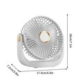 thumbnail image 1 of Bdday Fans for Wedding Guests High Small Fan Desktop Silent Rechargeable Office Small Student Dormitory Portable Fan Fans and, 1 of 3