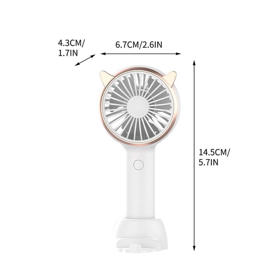 Bdday Fans for Bedroom 2024 Fan Cute Handheld Small Fan Mini Portable Usb Rechargeable Student Dormitory Fans for Kids