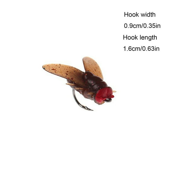 Bdday Fly Fishing Bait 30PCS 2024 New Fly Hook Soft Bait Add Fish Attractant Fishing Gear