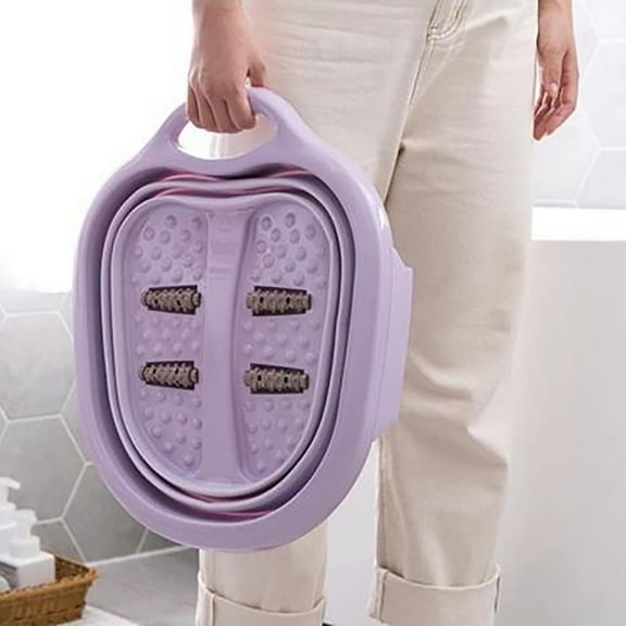 Bdday Foldable Foot Spa Massager, Foot Spa Bath Massager, Foldable Foot Soaking Bath Tub, Portable Travel Foot Bathtub, Ideal Gift for Relieving Fatigue and Stress