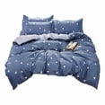 thumbnail image 1 of Bdday Four Piece Plain Printed Soft and Breathable Bedding Set for Bed 150x200 Comforter Set, 1 of 9