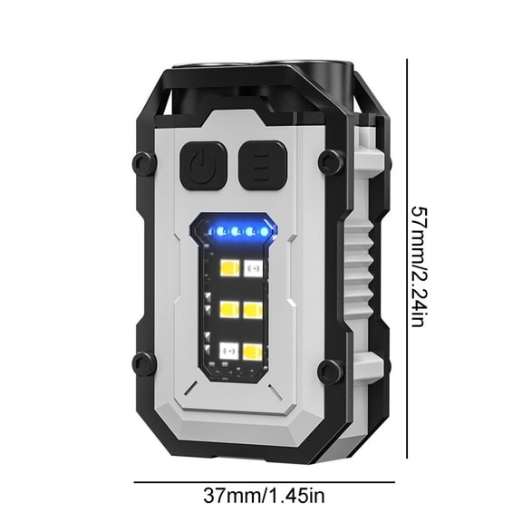 Bdday Garden Lights Solar Powered New Keychain Light Type-C Charging Outdoor High Brightness Small Steel Light Source Strong Light Mini Flashlight Room Lights