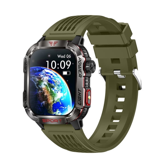 Bdday HT29 Smartwatch Outdoor Sports LED Lamp Banknote Detection Lamp Call Altitude Barometric Pressure Bracelet