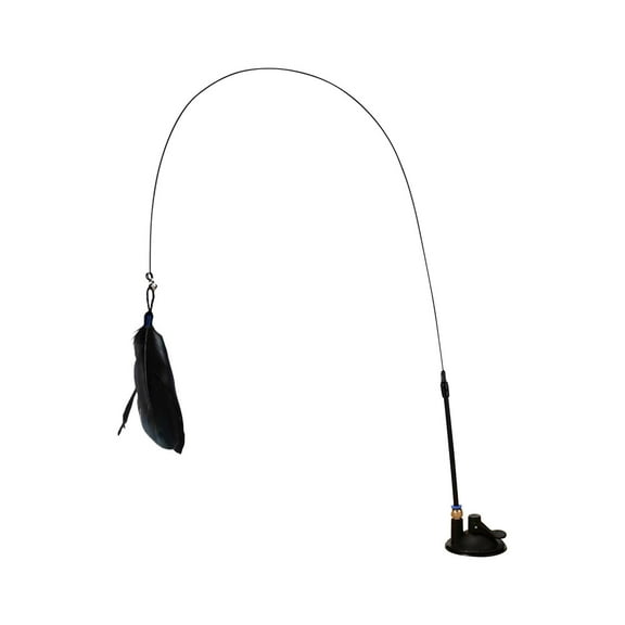 Bdday Halloween Decorations Indoor Toys Teaser Stick with Bell Long Pole Suction Cup Self Teaser Weapon Living Room Decor and Accessories