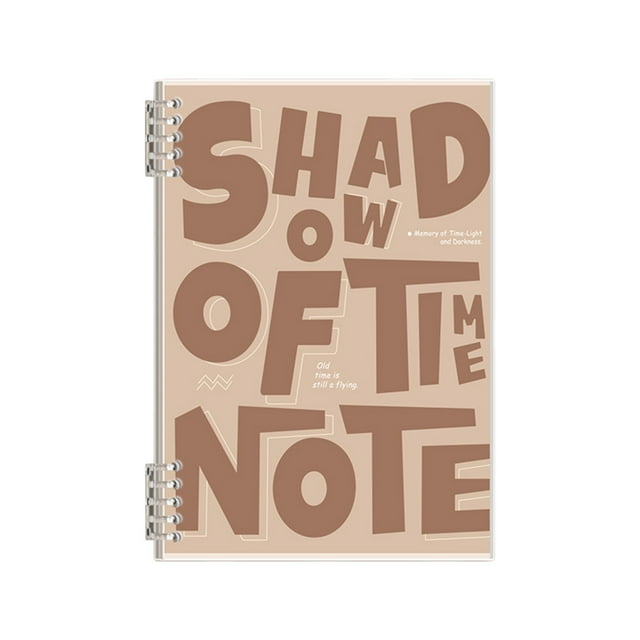 Bdday Hard Cover Water Proof Notebook Large Size Horizontal Line Detachable Handwriting Notepad Office Desk Accessories