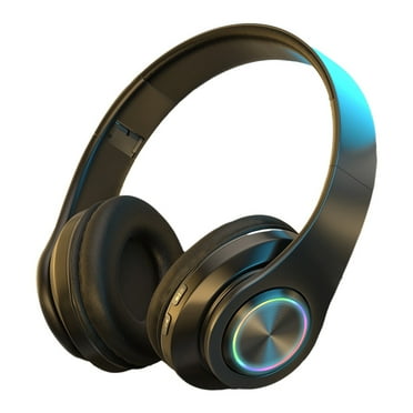 Bdday Headphones Wireless Bluetooth Headset Subwoofer Bluetooth 5.2 Mobile Computer Game Music Sports Game Headphones Wtih LED Light