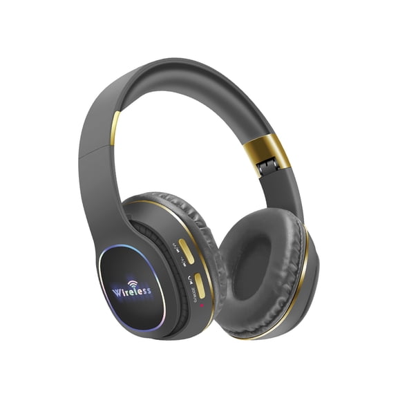 Bdday Headphones Wireless Bluetooth Headset Subwoofer Bluetooth Mobile Computer Game Music Sports Game Headphones With LED Lights
