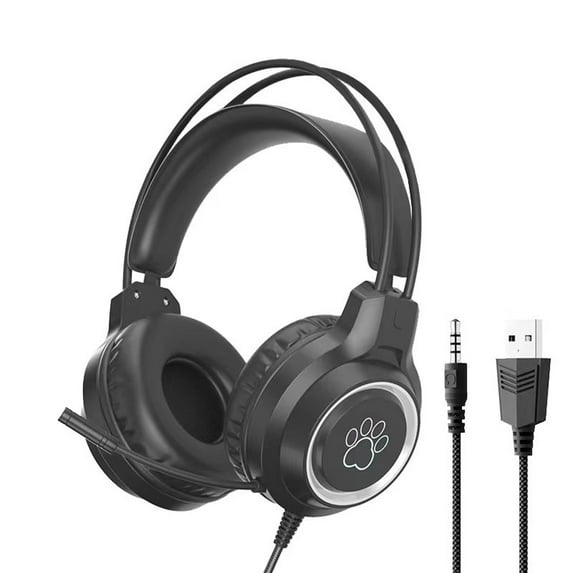 Bdday Headset Wired Headset Students Children Study Back Music Gaming Headset Boys Girls Gift Fashionable