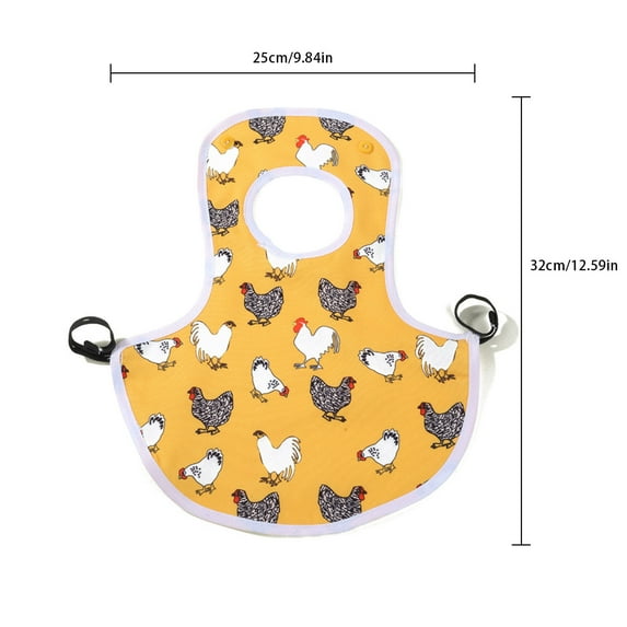 Bdday Hen Apron Hen Protective Cover with Elastic Hen Wing Protective Cover