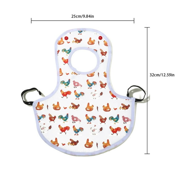 Bdday Hen Apron Hen Protective Cover with Elastic Hen Wing Protective Cover