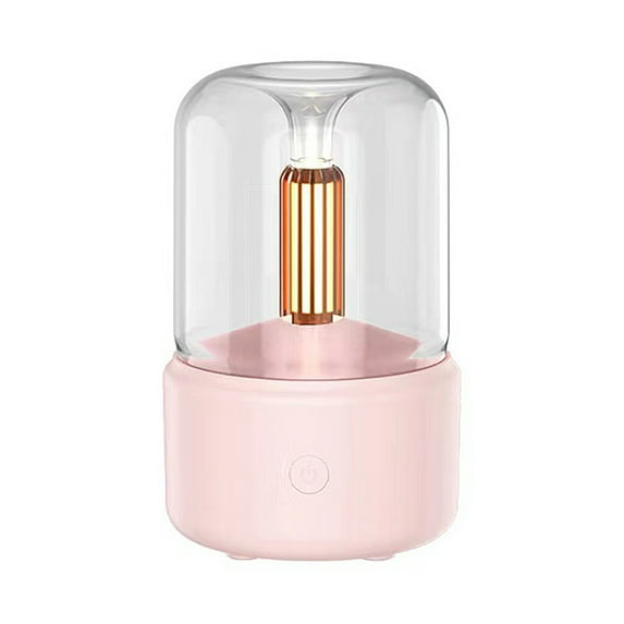 Bdday Humidifier for Bedroom Candle Aroma Diffuser Usb Desktop Candle Home Humidifier Comes with 10ml Essential Oil Air Purifier for Dorm