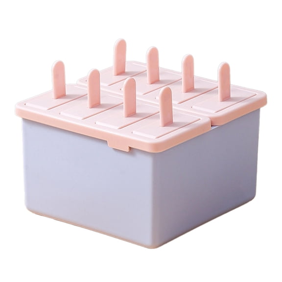 Bdday Ice Cube Tray Vertical 8 Pack Ice Cream Food Grade Stick Ice Homemade Ice Cream Popsicle Model Candle Molds