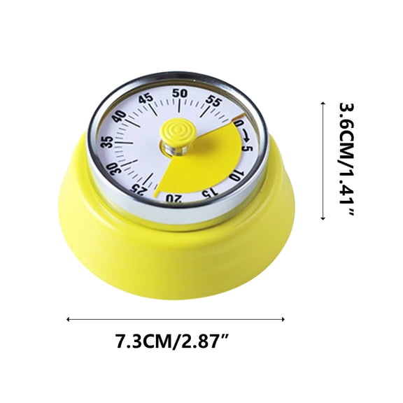 Bdday Kitchen Essentials Style Mechanical Kitchen Soup Timer Reminder Timer Kitchen Mechanical Timer Baking Reminder Timer Student Time Manager Stainless Steel with Magnet Kitchen Essentials