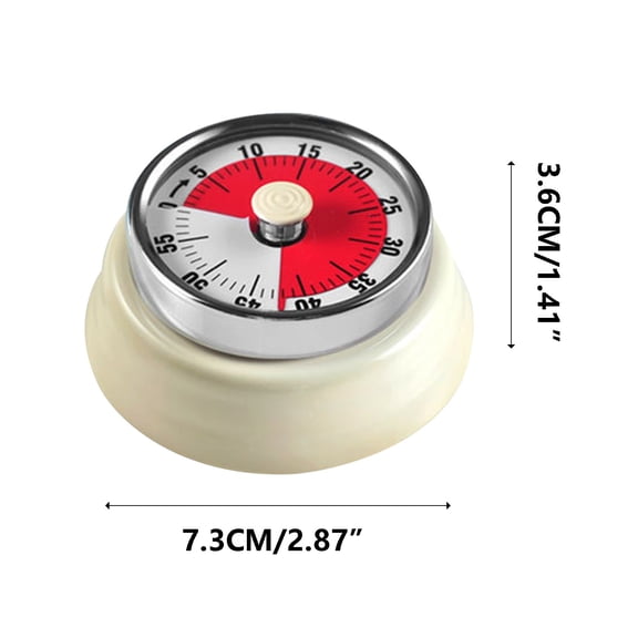 Bdday Kitchen Utensils Set Style Mechanical Kitchen Soup Timer Reminder Timer Kitchen Mechanical Timer Baking Reminder Timer Student Time Manager Stainless Steel with Magnet Kitchen Utensils Set