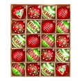 thumbnail image 1 of Bdday Large Christmas Balls 20pcs 2.4 In Sparkling Red and Green Christmas Balls for Christmas Tree Decorations and Holiday Parties Vintage Christmas Decor, 1 of 8