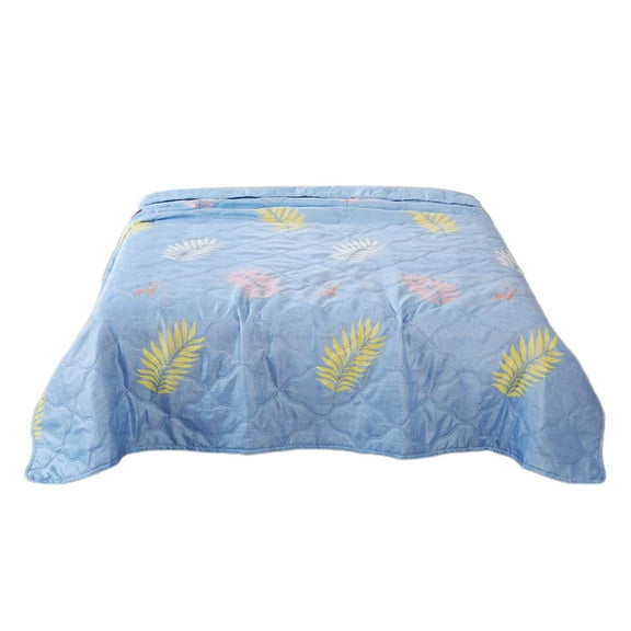 Bdday Light Blankets for Summer Skin-Friendly Plain Printed Washed Cotton Summer Quilt Ventilation Quilt Yoga Blanket