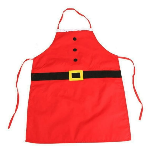 Bdday Merry Christmas Flannel Women Apron Kitchen Restaurant Cooking Bib Aprons