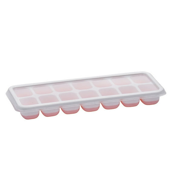 Bdday Office Storage Ice Grids Silica Gel Ice Grids with Spill-Proof Removable Lids for Cocktails Freezers Stackable Ice Trays with Lids Kitchen Storage Rack