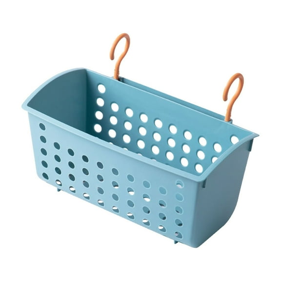 Bdday Office Storage Swimming Pool Hanging Basket Household Kitchen Small Hanging Basket Bathroom Rack Can Be Hung Toilet Wall-Mounted Plastic Hanging Storage Artifact Basket Cute Storage Bins