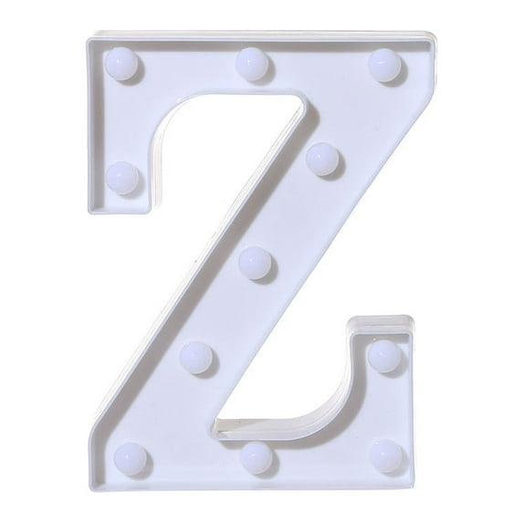 Bdday Patio Decor Alphabet Led Letter Lights Light Up White Plastic Letters Standing Hanging Z Birthday Decorations