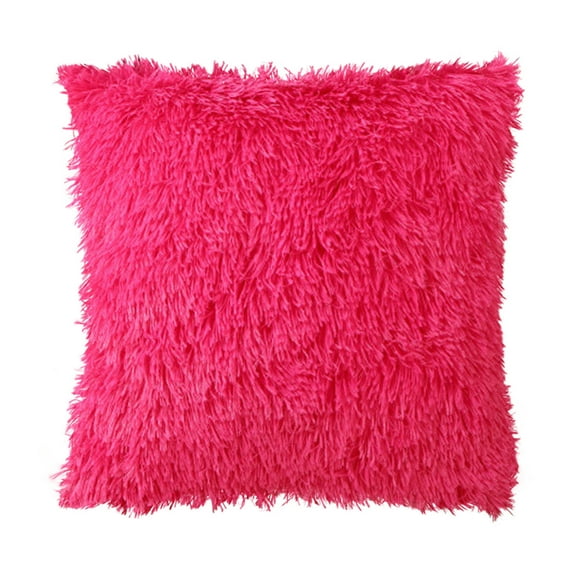 Bdday Pillow Covers Plush Cushion Cover Sofa Lumbar Pillow Cover Home Decoration Solid Colorfuloutdoor Pillow Covers