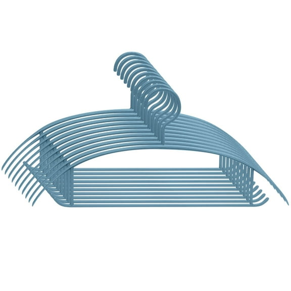 Bdday Plastic Clothes Hangers 10 Pack,Adult Coat Hangers for Closet,Non-Slip Laundry Hangers,Room Essentials Basics Size Ideal for Everyday Use On Coats,Shirts,Pants,Dress,Skirts