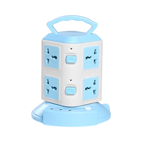 Bdday Power Strip Tower Surge Protector Power Strip with Usb 8 Outlets with 3 Usb Ports , Flat Plug 6.6ft Extension Cord Multi Plug Outlet Extender Overload Protection for Home Office