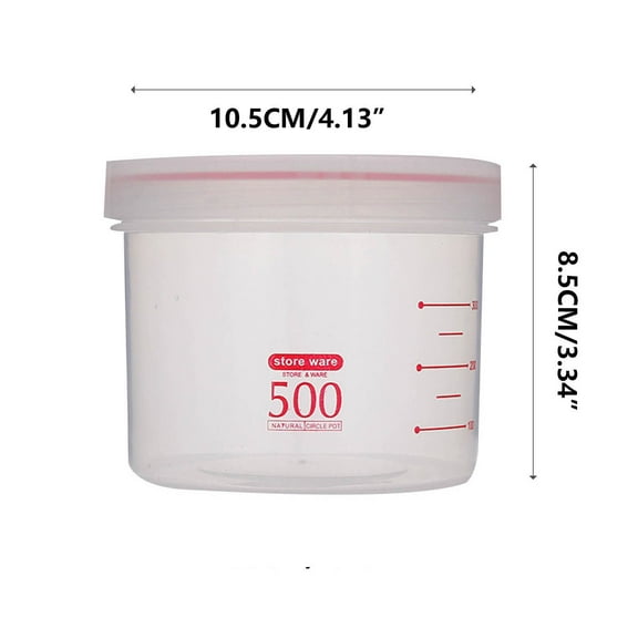 Bdday Rice Storage Container Transparent Food Storage Snack Cans Plastic Grain Storage Sealed Cans Meal Prep Containers Reusable Glass